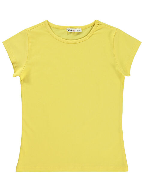 Civil Girls Kız Çocuk Tişört 6-9 Yaş Sarı - S000359516-20072