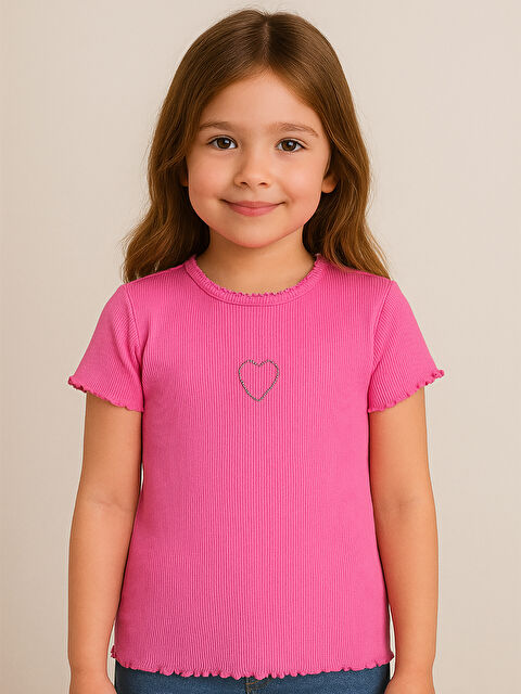 Civil Girls Kız Çocuk Tişört 2-5 Yaş Fuşya - S000388939-18686