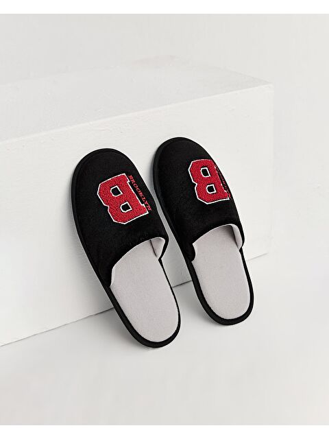 Chirpy Erkek Nakış Detaylı Ev Terliği - BROKLYN - S000271993-20600