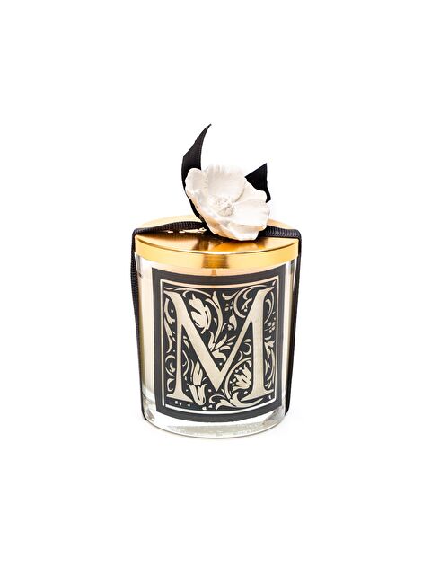 Missi Kişiye Özel M Harfi Yasemin Sandal Vegan Mum (140 gr) - S000077581-19965