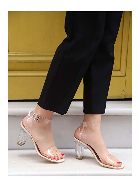 TRENDBU Kadın Şeffaf Topuklu Ayakkabı - S000092144-25638