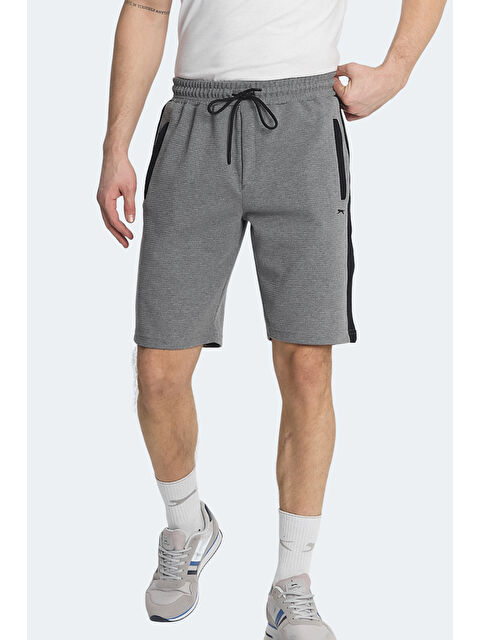SLAZENGER NANDO I Erkek Cepli Koyu Gri Şort