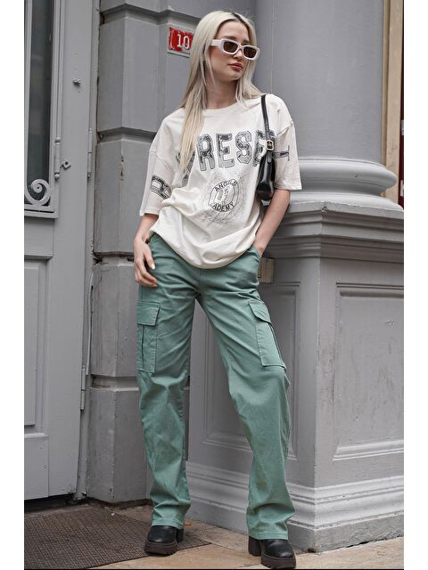 Madmext Mint Yeşili Cep Detaylı Kargo Pantolon Mg1602 - S000030958-17259