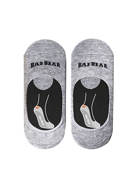 Bad Bear Core Zero Gri Melanj Unisex Babet Çorap