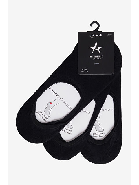 Altınyıldız Classics Erkek Siyah 3'lü Babet Çorap - S000404215-19351