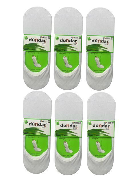 Dündar Beyaz Bambu 6'lı Erkek Babet Çorap - S000369744-20063