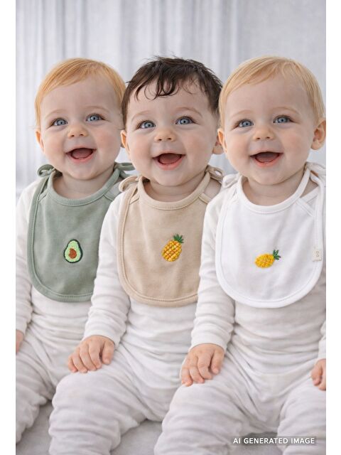 Oh La La Koala For Little Ones 3'lü Biyeli Bebek Önlüğü 0-3 Ay - S000424529-37243