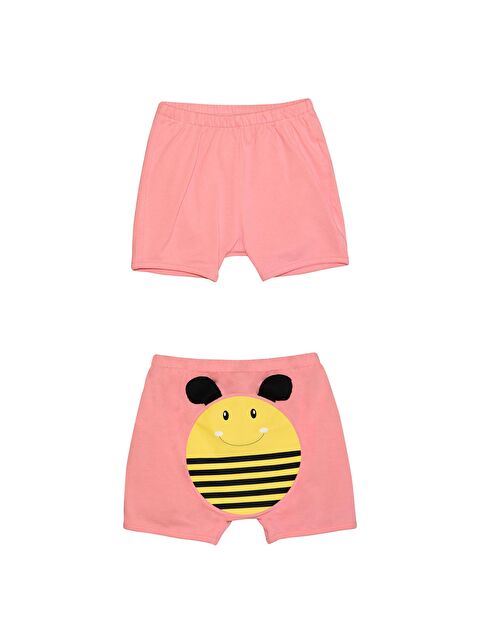 Lovetti Somon Kız Çocuk Arı Baskılı Şort - S000053554-24085