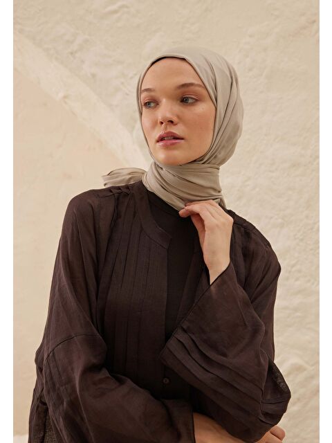 Fresh Scarfs Rami Viskon Şal Sıcak Gri