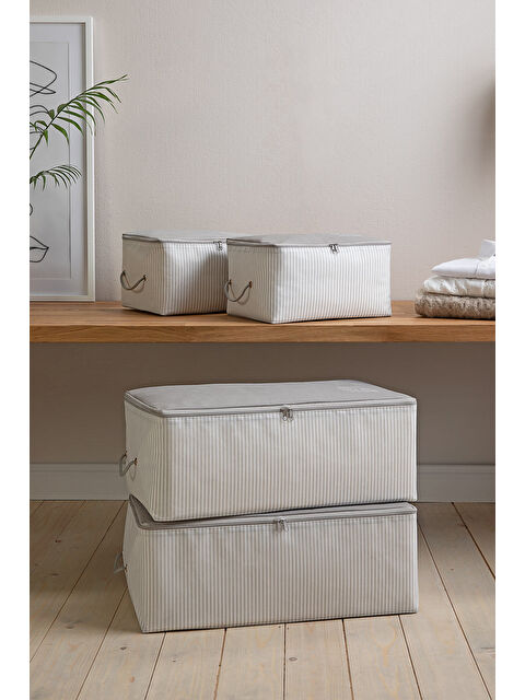 Ocean Home Textile 4'lü Gri Renk Stuff & Things Hurç Set - S000091327-20600