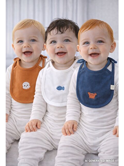 Oh La La Koala For Little Ones 3'lü Biyeli Bebek Mama Önlüğü (0-3 Ay) - S000424530-37243