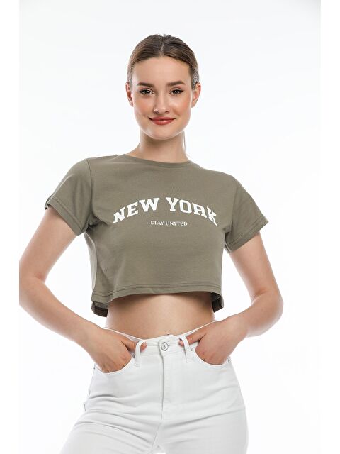 Süperlife Kadın Newyork Baskılı Tshirt SPR21Y15 - S000013337-26429