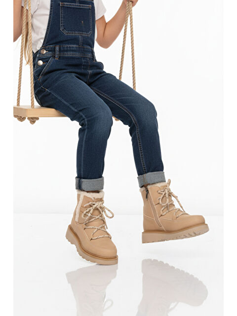 Ayakmod Bej İçi Polarlı Kaymaz Kız Çocuk Bot Lina F - S000480787-19928