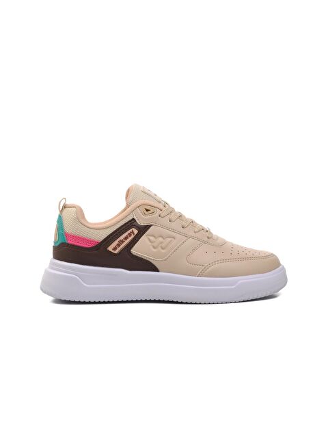 Walkway Berry Bej-Kahve Kadın Sneaker - S000084025-37207
