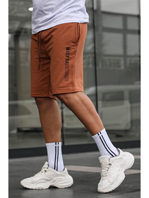 Madmext Camel Erkek Baskılı Kapri Şort 5403 - S000016952-20472