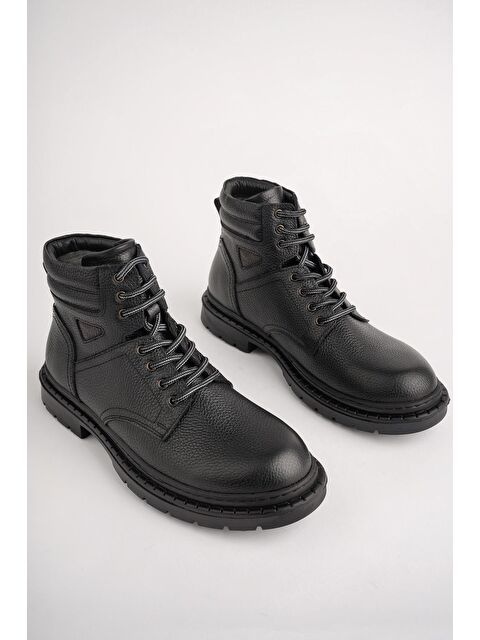 Muggo STEPHAN Bağcıklı Hakiki Deri Kaymaz Taban Erkek Klasik Bot - S000269060-19351