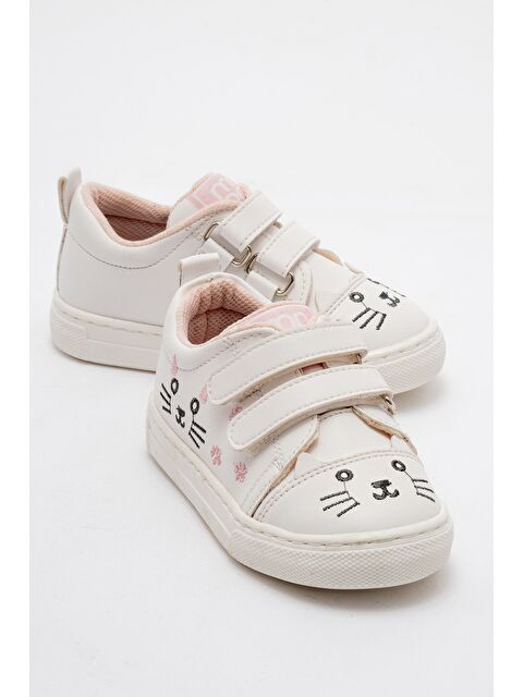 Mnpc Kız Çocuk Beyaz Kedili Sneaker Ayakkabı - S000353511-20063