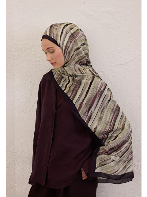 Fresh Scarfs Deıa Desen Rami Şal Siyah