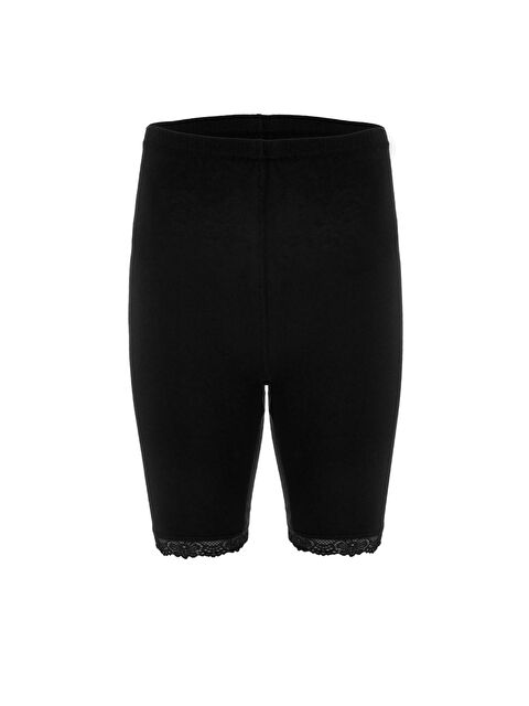 Tolin Kadın Pamuklu Düz Renk Dantelli Tayt 421 - S000075234-19351