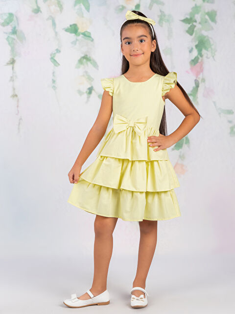 Civil Girls Kız Çocuk Elbise 2-5 Yaş Sarı