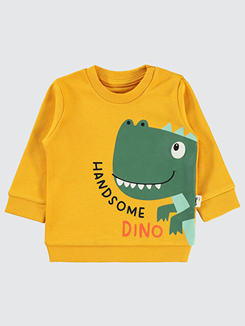 Civil Baby Erkek Bebek Sweatshirt 6-18 Ay Hardal Sarısı