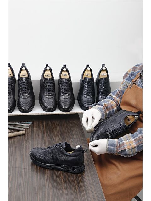 GÖNDERİ(R) Platinum Hakiki Deri Bağcıklı Erkek Sneaker 34490 - S000053155-21164