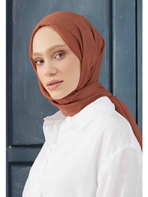 Fresh Scarfs Bürümcük Şal Tarçın Kabuğu