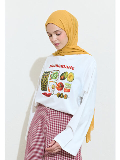 Fresh Scarfs Honeycomb Pamuklu Keten Şal