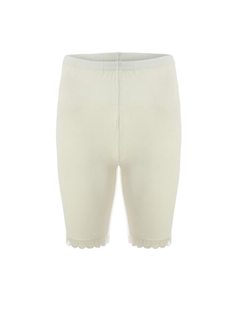 Tolin Kadın Pamuklu Düz Renk Dantelli Tayt 421 - S000075234-19966