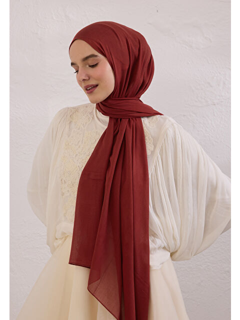 Fresh Scarfs Soft Viskon Şal Kırmızı