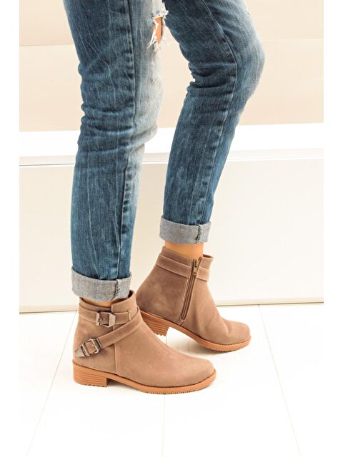 Fox Shoes A726193402 Vizon Kadın Bot - S000054565-26429