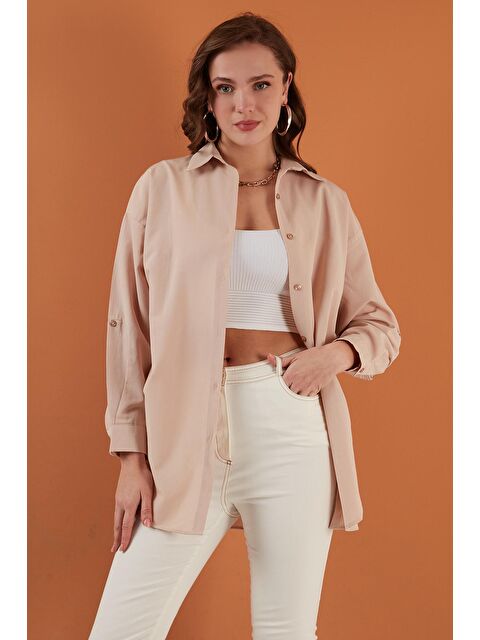 Lela Büzgü Detaylı Pamuklu Rahat Kesim Gömlek 6234779 - S000000916-20600