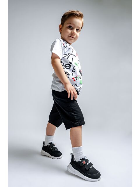 Mnpc Erkek Çocuk Siyah Spor Ayakkabı - S000353316-19351