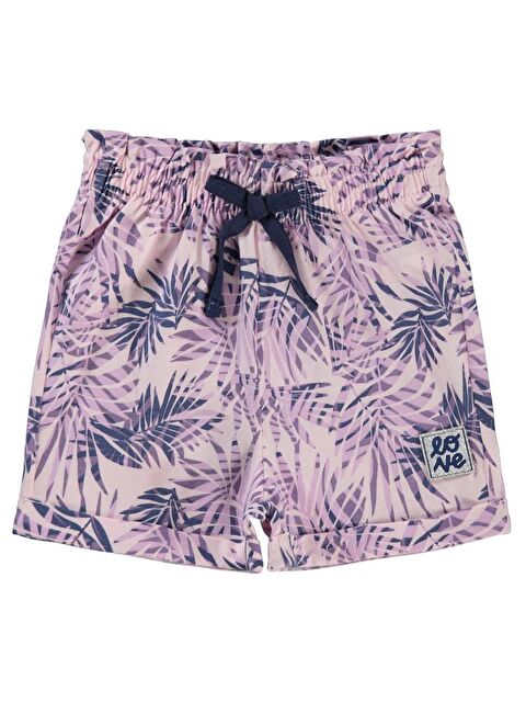 Civil Girls Yaprak Desenli 2-5 Yaş Şort - S000369304-17878