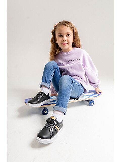 Mnpc Kız Çocuk Siyah Hakiki Deri Anatomik Günlük Ayakkabı - S000270841-19351