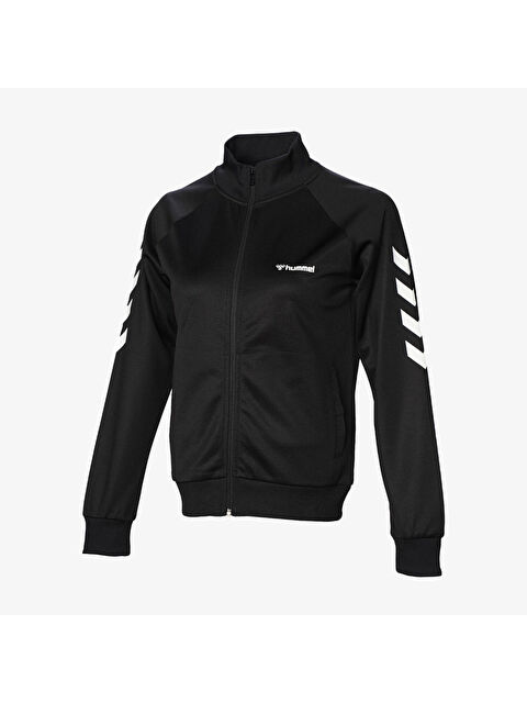 Hummel Genesa Kadın Siyah Dik Yaka Fermuarlı Sweatshirt