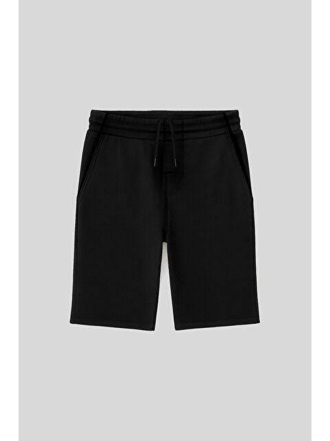 Tommylife Siyah Standart Fit Basic Erkek Çocuk Şort - 11284 - S000446275-19351