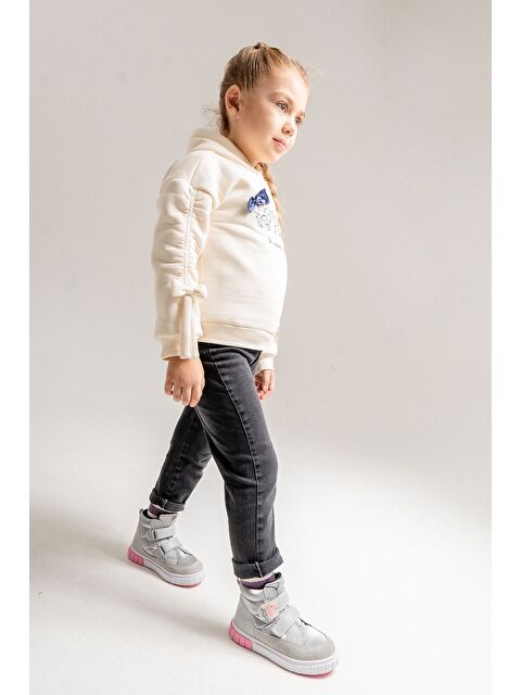 Mnpc Kız Çocuk Gri Hakiki Deri Anatomik Günlük Bot - S000272929-20600