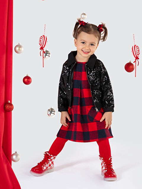 Civil Girls Kız Çocuk Elbise 2-5 Yaş Kırmızı - S000294285-20045