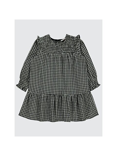 Civil Girls Ekose Desenli 10-13 Yaş Elbise - S000200021-20600