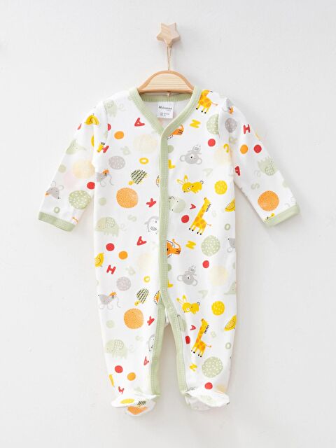 Myhanne Hayvanlar Desenli Biyeli Tulum 1235 - S000042018-18194