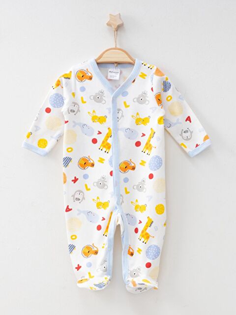 Myhanne Hayvanlar Desenli Biyeli Tulum 1235 - S000042018-17234