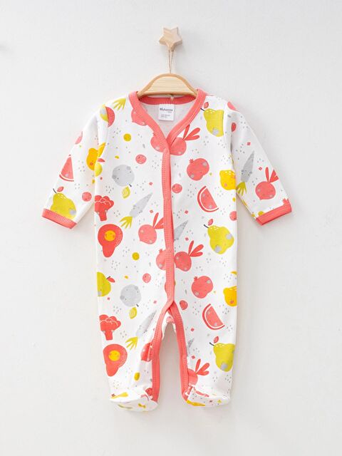 Myhanne Meyve Sebze Desenli Biyeli Tulum 1234 - S000042017-20048