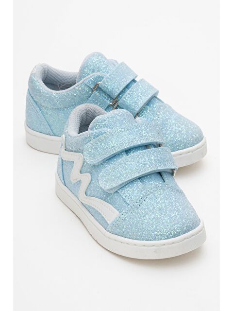 Mnpc Kız Çocuk Mavi Simli Sneaker Ayakkabı - S000385765-17234