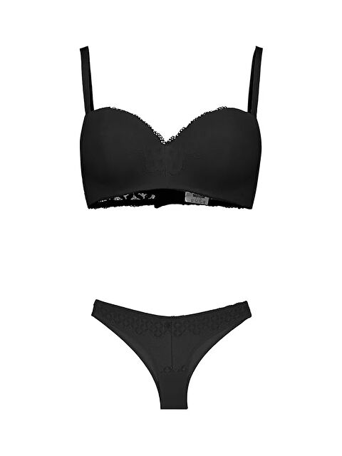 NBB Siyah Büstiyer Külot Takım - S000505372-19351