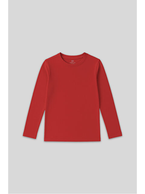 Tommylife Fiesta O Yaka Standart Fit Basic Uzun Kollu Unisex Çocuk T-Shirt - 11329 - S000446273-20045