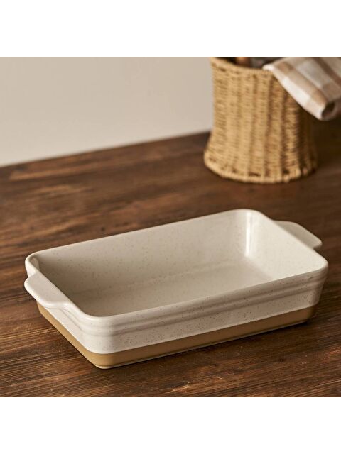 Bella Maison Margot Stoneware Fırın Kabı Beyaz (33,1x19,6x7 cm) - S000484765-20063