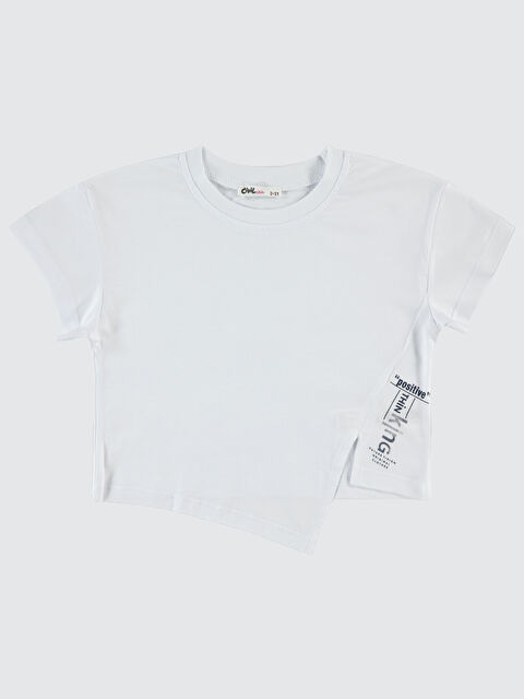 Civil Girls Kız Çocuk Tişört 2-5 Yaş Beyaz