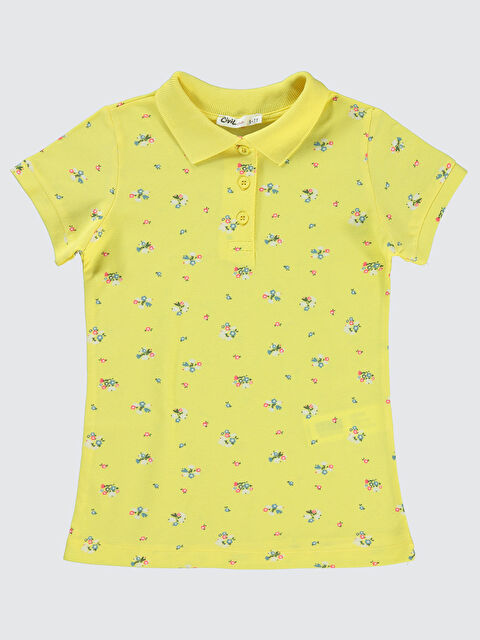 Civil Girls Kız Çocuk Tişört 6-9 Yaş Sarı