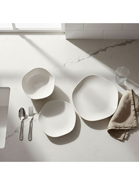 GÜRAL PORSELEN Ütopya 3 Parça Tek Kişilik Yemek Takımı - S000485349-37646